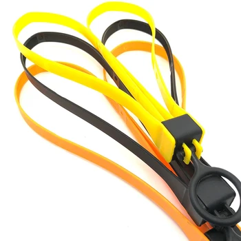 1 ADET Naylon Kablo Bağları CS Açık Plastik Polis Kelepçe Çift Esnek Manşetleri Tek Kullanımlık Profesyonel Zip Kravat Turuncu Sarı Siyah