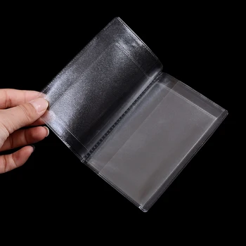 1 ADET Yüksek Kalite Şeffaf PVC Ehliyet Çantası Korumak Otomatik Belgeleri Kapak Araba kimlik kartı tutucu Çanta