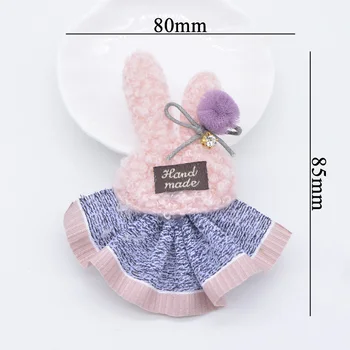 10 Adet Peluş Yastıklı Şifon Topu Tavşan Prenses Bale Etek Kızlar El Yapımı Aplikler Yamalar Giysi Şapka Aksesuarları P00
