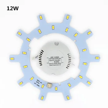 12W 18W 24W tavan armatürü LED Halka Paneli daire ışıkları 5730 LED Yuvarlak tavan panosu Dairesel Lamba Mıknatıs tornavida