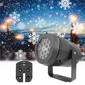 2023 Noel partisi ışıkları kar tanesi projektör ışık Led sahne ışığı dönen noel desen açık tatil aydınlatma Bahçe dekor