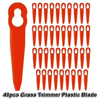 40 adet çim makası Plastik Bıçak Değiştirme STİHL PolyCut 2-2 Akülü Strimmer çim biçme makinesi çalı kesici Kafa Bıçak