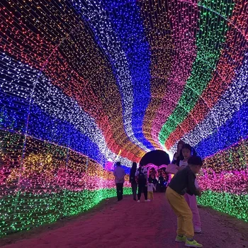 AB ABD Plug led perili dizi lamba Sokak Garlands Bahçe Dekor Noel Süslemeleri Ev için 2022 Yeni Yıl Veranda Dekor