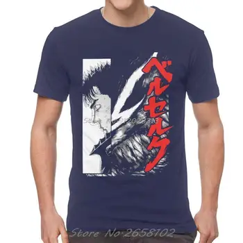 Anime Manga Aku Çılgına T-shirt Erkekler Grafik T Shirt Kısa Kollu Guts Griffith Tişörtleri Pamuk Tees Üst Giysi