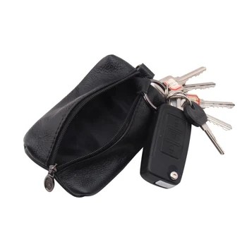 Artı Boyutu 100 % İnek Hakiki Deri el yapımı vintage anahtar cüzdan Unisex Anahtar Kutu Yüksek Kaliteli erkek anahtar çantası kahya kadın