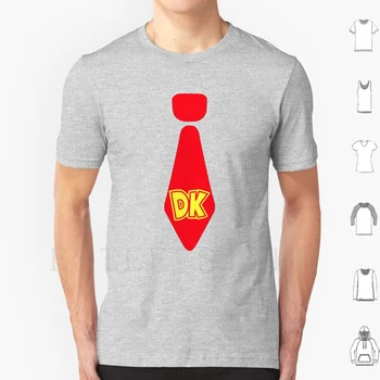 Dk Kravat T Shirt Dıy Büyük Boy %100 % Pamuk Eşek Kong Ülke Döner 64 Anahtarı Süper Diddy Kong Kong Arcade Retro Macera