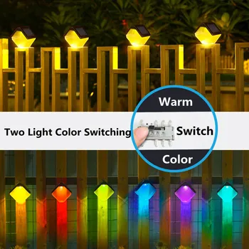 Güneş led duvar lambası açık su geçirmez ışık kontrol sensörü asılı güneş ışıkları avlu bahçe dekorasyon renkli lambalar