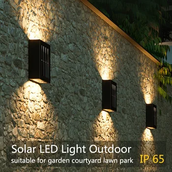 Güneş LED dış ışık güneş aydınlatma sensörü lamba sokak lambaları dış bahçe dekorasyon çelenk su geçirmez güneş duvar ışık