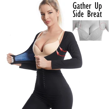 Kadın Terleme Sauna Gömlek Slim Fit Ön Kapatma Göğüslü Kilo Kaybı Corp Üst Yoga Egzersiz Vücut Şekillendirici eğitim yeleği