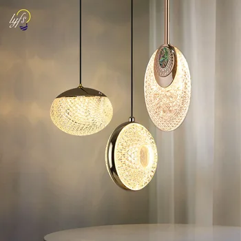 LED kolye ışıkları Nordic iç mekan aydınlatması Ev Yemek Masaları Oturma Odası Dekorasyon Yatak Odası Başucu Yatak Asılı Lamba