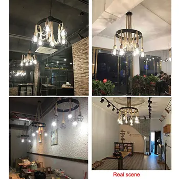 Loft Vintage Retro lambalar kafes kenevir halat ışıkları Bar Pub kulübü Cafe Restaurant oturma odası balkon merdiven koridor kolye lamba