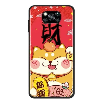 Maneki Neko şanslı Para kedi Xiao mi Poco X3 NFC M2 X2 F2 F3 C3 M3 F1 Pro mi oyun mi x 3 A3 A2 A1 6 5 Lite yumuşak telefon kılıfı