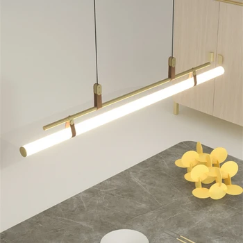 Modern LED kolye ışıkları İskandinav Minimalist demir asılı lamba yemek odası yatak odası çalışma Bar dekor ev armatür süspansiyon