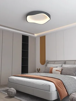 Modern LED Tavan Lambası Yuvarlak Yatak Odası Oturma Odası Yemek Odası Mutfak Çalışma İskandinav Beyaz Gri Siyah Kapalı Dekor Tavan Lambası