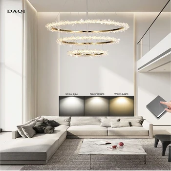 Modern mutfak aydınlatma kristal avize oturma odası kristal lamba LED tavan avize tavan lambası ev dekorasyon lambaları