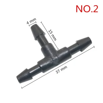Plastik Diken hortum bağlantısı Tee Konektörü 3mm 4mm 8mm 10mm 13.5 mm 3 Yollu Hortum Bağlantı Borusu T Şeklinde boru bağlantı parçaları 10 Adet