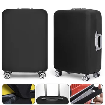 Seyahat Bagaj Koruyucu Kapak Bavul Durumda Seyahat Aksesuarları Elastik Kalın Bagaj Kapağı İçin Geçerli 18-28 İnç Bavul