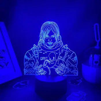 Sıcak Oyun Ölüm Büküm Sam Porter Köprüler 3D Led Neon Gece Lambası doğum günü hediyesi Gamer İçin Erkek Arkadaşı Çocuk yatak odası dekoru Lav Lambası
