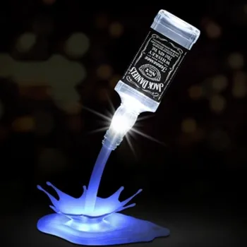 Taşınabilir Dokunmatik Anahtarı 3D USB Güç Şişesi lamba çubuğu Parti LED Şişe Dökün Şarap Ev Dekorasyon Başucu Aydınlatma Gece Lambası