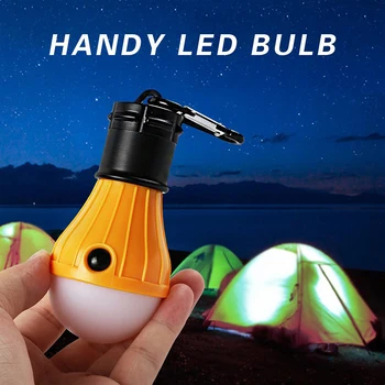 Taşınabilir Kamp Çadır Işık LED Lanterna Fener Meşale Lamba İş Işık sırt çantasıyla Balıkçılık Acil Pil Powered LED