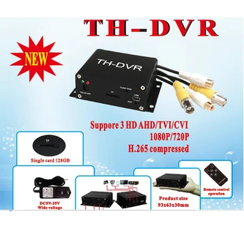 TH-DVR 4 Bir Destek Analog AHD TVI CVI 1080 P / 720 P SD Kart Mini DVR H. 264 HDMI Uyumlu güvenlik kamerası Video Kaydedici
