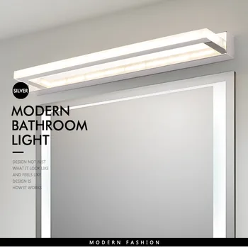 Yeni akrilik aynalı dolap ışık Led iskandinav basit banyo ışık otel projesi banyo aynası far