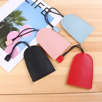 Yeni Moda Yaratıcı Anahtar Kutu Düz Renk Araba Anahtarlık Ev Kilidi Evrensel Çanta Deri Mini Sevimli anahtar çanta kılıfı