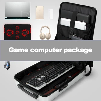 Yeni PC sert kabuk 17.3 inç oyun kitabı bilgisayar çantası erkek sırt çantası E-spor sırt çantası 15.6 inç klavye