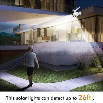 Yeni Sahte IP Kamera Güneş Enerjili Lamba Açık Simülasyon Kukla Kamera Su Geçirmez Güneş İndüksiyon bahçe lambası Duvar Lambası 8 LED