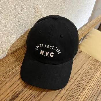 Ünlü Marka NYC Mektup beyzbol şapkası Erkekler Dokuma Pamuk Vizör güneş şapkaları Snapback Kpop Hip-Hop erkek beyzbol şapkası Casquette Homme