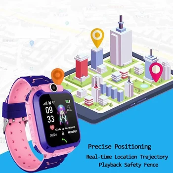 1.44 İnç Tracker SOS Konumlandırma Q12 akıllı saat Küçük Oyun İle GPS Dokunmatik Ekran Çocuklar Çocuklar İçin İki yönlü Çağrı Sıcak Satış İzle
