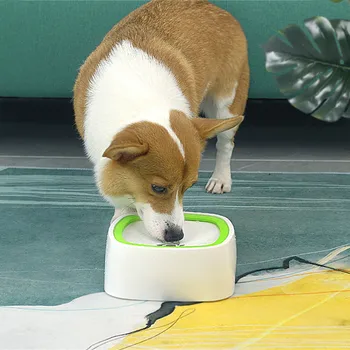 1.5 L Köpek içecek su kasesi Pet Besleyiciler Yüzen Kase Islatma Değil Ağız Kedi su kasesi Yavaş Su Besleyici Dağıtıcı Anti-Taşma