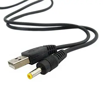 1 Adet 0.8 m Kablo için Uygun PSP 1000 2000 3000 USB şarj kablosu USB DC 4.0x1. 7mm Fiş 5V 1A Güç şarj kablosu