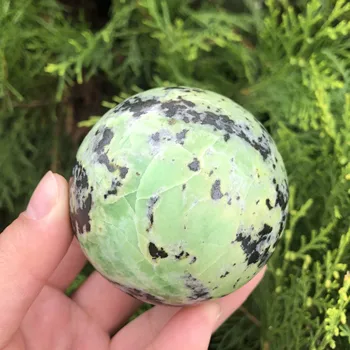 1 adet Doğal Nadir Kristal Top Güzel Yeşil Opal Küre Ev Şifa Dekorasyon İçin