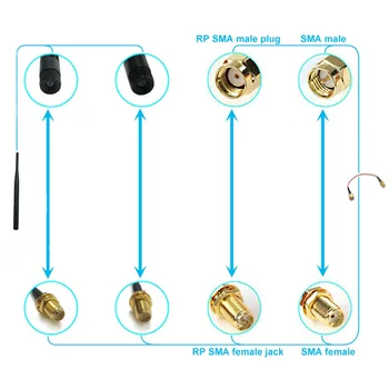 1 ADET Yeni RG316 Koaksiyel Kablo SMA Erkek RP-SMA Fiş İç Delik Pigtail 15 CM / 30 CM / 50 CM / 100 CM RF Adaptör Tel Bağlayıcı