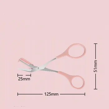 1 adet Yüz Kaş Düzeltici Makas Paslanmaz Çelik Kaş Şekillendirme Tıraş Tımar Kaş Saç Kaldırmak Jilet Kadın Makyaj Araçları