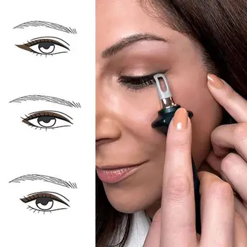 1 Takım Yeni Kolay No-Atlama Eyeliner Jel Eyeliner Kılavuzu Araçları Kullanımlık Silikon Eyeliner Fırçası Eyeliner Titrek Eller Eyeliner