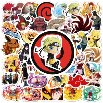 10/30/50/100 adet Karikatür Naruto Çıkartmalar Serin Anime Çıkartmaları DIY Bagaj Kaykay Gitar Dizüstü Bilgisayar Araba Su Geçirmez Sticker Çocuk Oyuncak için