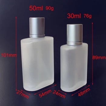 10 adet / grup 30ml 50ml Cam Boş Parfüm Şişeleri Sprey Atomizer Doldurulabilir Şişe Koku Durumda Seyahat Boyutu Taşınabilir