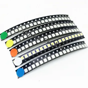 100 adet = 5 renk x 20 adet 5050 5730 1210 1206 0805 0603 LED Diyot Çeşitleri SMD LED Diyot Kiti Yeşil / kırmızı / Beyaz / Mavi / Sarı
