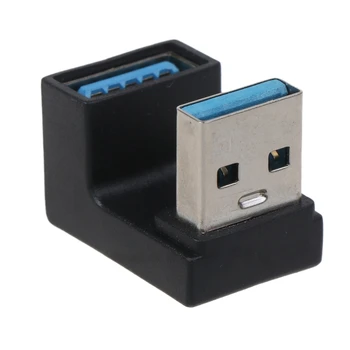 180 Derece Yukarı ve Aşağı Açılı USB3.0 Erkek Kadın Uzatma Adaptörü Dizüstü PC için USB şarj aleti Uzatma Dönüştürücü