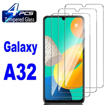 2/4 Adet Temperli Cam Samsung Galaxy A32 A32-5G M32 Atlama 5G Ekran Koruyucu Cam Filmi