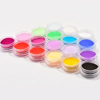 2.5 g / Şişe Renkli Tırnak Akrilik Toz 18 Renkler DIY Ince Tırnak Sanat Glitter Daldırma Pigment Manikür Toz Dekorasyon AD#23