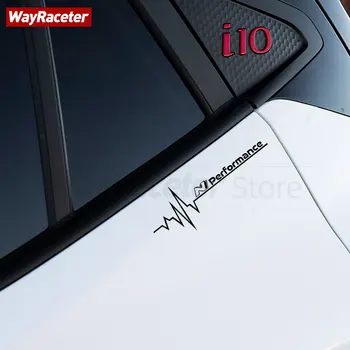 2 Adet Yansıtıcı Vinil Çıkartması Pencere Vücut Sticker Hyundai N Performans Veloster Accent i30 i20 Tucson Kona Sonata Genesis
