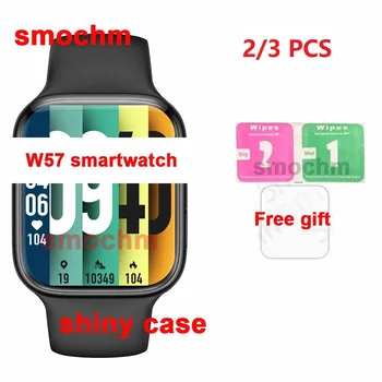 2 veya 3 adet / grup Smochm IWO 15 W57 NFC 1.95 inç Ekran 45MM Her Zaman Ekran Özelleştirilmiş Yüz Su Geçirmez Bluetooth Uyumlu