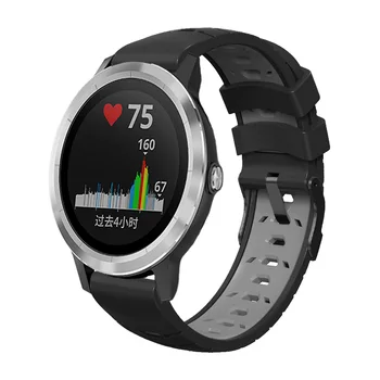 20 22mm Watchband Silikon Kayış Garmin Vivoactive İçin 4 3 3t SAAT Venu 2 SQ Spor Kemer kordon akıllı saat Öncüsü 245 645 MÜZİK