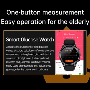 2022 Kan Şekeri akıllı saat EKG + PPG İzleme Kan Basıncı Vücut Sıcaklığı Smartwatch Erkekler IP68 Su Geçirmez Spor İzci