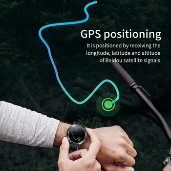 2022 Yeni GPS İzle Erkekler İrtifa Hava Basıncı Pusula Spor Saatler IP68 Su geçirmez GPS Konumlandırma Smartwatch Xiaomi Huawei