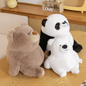 22-40 cm Yumuşak Hayvan Sevimli Şişman Ayı Panda peluş oyuncak Yumuşak Karikatür Hayvanlar Dolması Güzel kutup ayısı Peluş Yastık Çocuklar Yatıştırmak Hediye