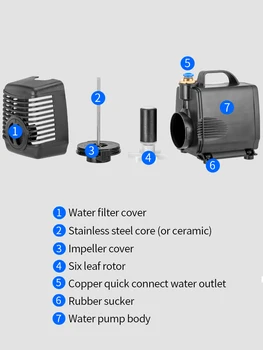 220v Oyma Makinesi Su Pompası Mikro Dalgıç Pompa Taklidi Pompalama Su Sirkülasyon Soğutma Pompası Aksesuarları Ev